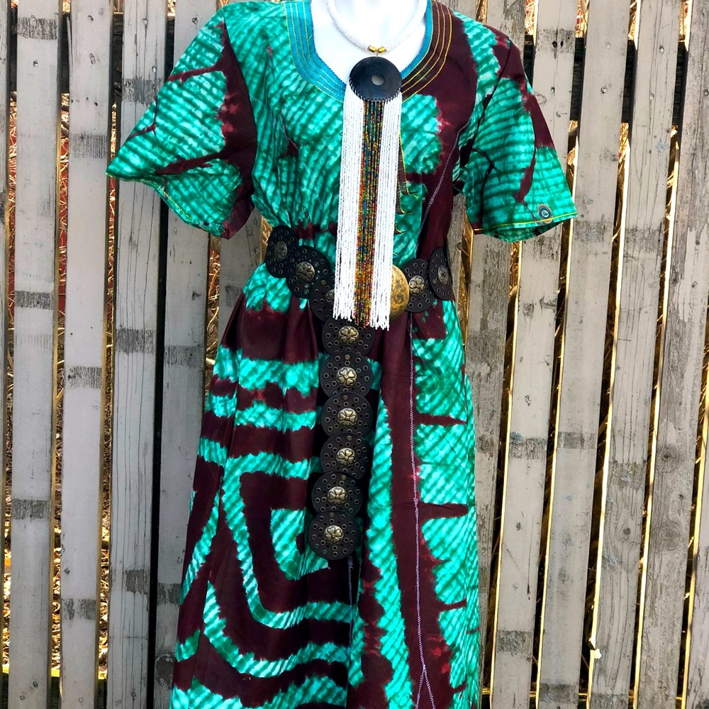 African Batik,Chest 46” leagth 57.5” free dress,